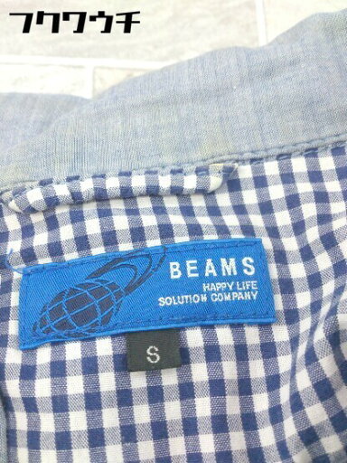 ◇ BEAMS ビームス コットン100% 長袖 ジャケット サイズS ブルー系 メンズ 【中古】