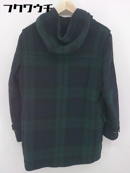 ■ UNIQLO ユニクロ チェック 長袖 コート サイズS ネイビー系 メンズ 【中古】