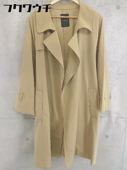 ◇ ◎ JEANASIS ジーナシス 長袖 ラップ 巻き コート サイズF ベージュ レディース 【中古】