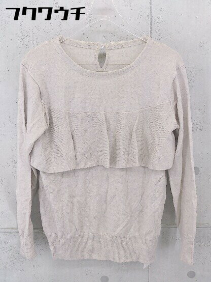 ◇ green label relaxing UNITED ARROWS 長袖 ニット セーター ベージュ系 レディース 【中古】(4)