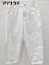 ◇ PATTERN TORSO パターントルソ antiqua ハイウエスト ワイドパンツ サイズS ホワイト レディース 【中古】