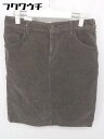 ◇ JOURNAL STANDARD relume コーデュロイ 膝丈 タイト スカート サイズL グレー系 レディース 【中古】