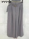 ◇ ◎ The Virgnia ザ ヴァージニア ワイド パンツ サイズ36 チャコールグレー レディース 【中古】