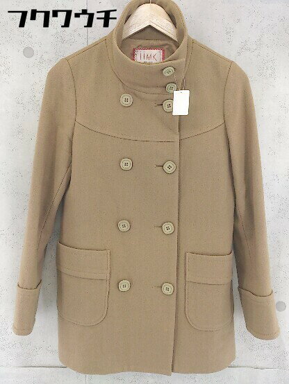 ■ iiMK MICHEL KLEIN ダブル ウール コート サイズ38 ブラウン レディース 【中古】(4)