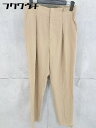 ◇ SLOBE IENA スローブ イエナ タック パンツ サイズ38 ベージュ レディース 【中古】