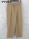 ◇ ◎ Te chichi TERRASSE テチチ テラス ウエストベルト付 パンツ サイズフリー ブラウン レディース 【中古】