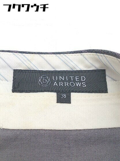 ◇ UNITED ARROWS ユナイテッドアローズ ピンストライプ パンツ サイズ38 グレー系 メンズ 【中古】