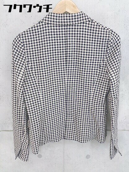 ◇ green label relaxing UNITED ARROWS チェック 長袖 ジャケット サイズ38 ベージュ ブラック レディース 【中古】