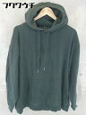 ◇ KAPPA カッパ ロゴ プルオーバー パーカー サイズL グリーン メンズ 【中古】