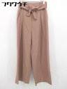 ◇ ◎ URBAN RESEARCH Sonny Label ウエストリボン付 ワイド パンツ サイズ38 ピンクベージュ系 レディース 【中古】