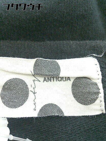 ◇ antiqua アンティカ 長袖 膝下丈 ワンピース ブラック レディース 【中古】