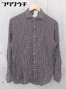 ◇ URBAN RESEARCH アーバンリサーチ チェック 長袖 シャツ サイズ40 ブラウン系 メンズ 【中古】