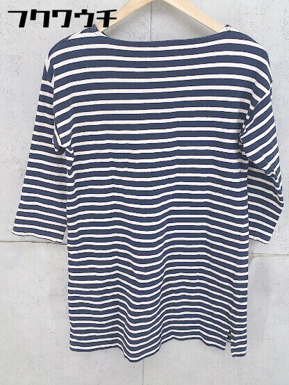 ◇ ORCIVAL オーシバル ボーダー 長袖 ミニ チュニック ワンピース サイズ1 ネイビー ホワイト レディース 【中古】