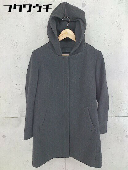 ◇ ◎ COMME CA ISM コムサイズム フード付き 長袖 コート サイズL グレー レディース 【中古】