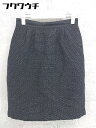 ◇ NOLLEY'S ノーリーズ 膝丈 タイト スカート サイズ38 ブラック ホワイト レディース 【中古】