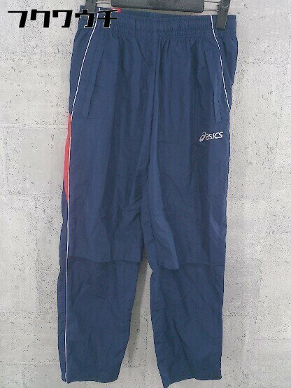 ◇ ASICS アシックス ジャージ ウインドブレーカー パンツ サイズS ネイビー メンズ 【中古】