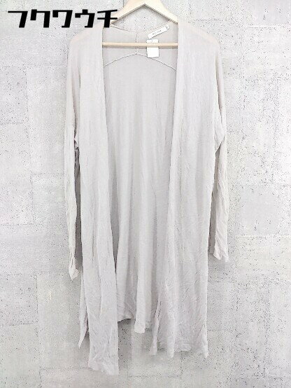 ◇ MOUSSY マウジー 長袖 ロングカーディガン サイズF グレージュ レディース 【中古】
