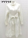 ◇ ◎ The Virgnia ザ ヴァージニア ペチコート付 長袖 膝下丈 ワンピース サイズ900 アイボリー レディース 【中古】(4)