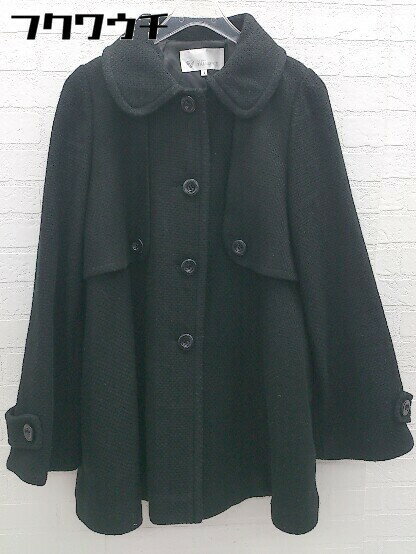 ■ THE SHOP TK MIXPICE ザ ショップ ティーケー ミクスパイス 長袖 コート サイズ11 ブラック レディー..