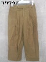 ◇ URBAN RESEARCH DOORS アーバンリサーチ コットン パンツ サイズ36 ブラウン レディース 【中古】