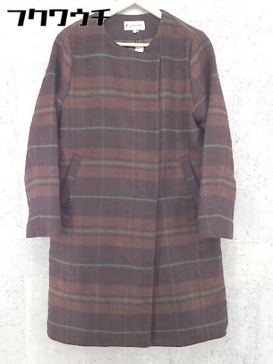 ■ GLOBAL WORK グローバルワーク チェック 長袖 コート サイズM ブラウン グリーン レディース 【中古】 ■ GLOBAL WORK グローバルワーク チェック 長袖 コート サイズM ブラウン グリーン レディース 【中古】