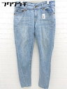 ◇ antiqua アンティカ ウォッシュ加工 デニム ジーンズ パンツ サイズS インディゴ レディース 【中古】