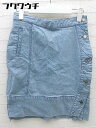 ◇ MICOAMERI ミコアメリ 膝丈 タイト スカート サイズS ライトブルー レディース 【中古】(4)