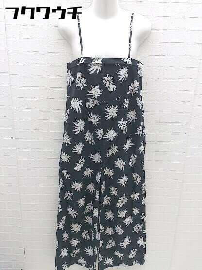 ◇ URBAN RESEARCH Sonny Label サニーレーベル 総柄 キャミソール オールインワン サイズF ブラック レディース 【中古】