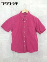 ◇ ◎ URBAN RESEARCH DOORS アーバン リサーチ ドアーズ ボタンダウン BD 半袖 シャツ サイズ38 パープル系 メンズ 【中古】