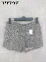 ◇ ◎ A.P.C. アーペーセー チェック リネン ショート パンツ サイズXS ブラック系 レディース 【中古】