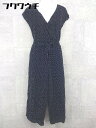 ◇ ◎ Sonny Label URBAN RESEARCH 水玉 ドット ノースリーブ オールインワン サイズF ブラック レディース 【中古】