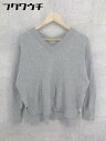 ◇ Simplicite シンプリシテェ Vネック ニット 長袖 セーター グレー レディース 【中古】(4)