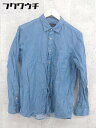 ◇ ◎ green label relaxing グリーンレーベルリラクシング UNITED ARROWS 長袖 シャツ サイズM ブルー系 メンズ 【中古】