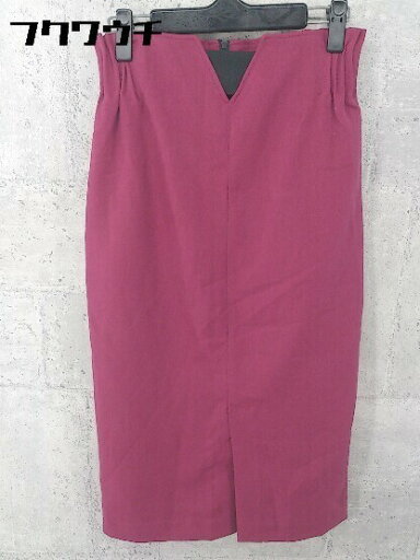 ◇ sophila ソフィラ ウエストゴム ロング タイト スカート サイズF マゼンタ レディース 【中古】