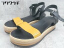 ◇ sapore di mare ストラップ サンダル サイズ38 ブラック レディース 【中古】