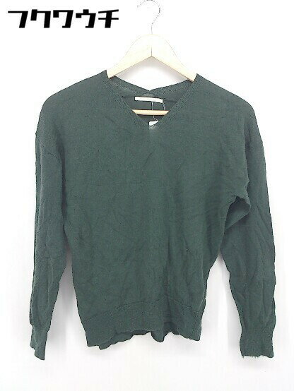 ◇ URBAN RESEARCH アーバンリサーチ ウール Vネック 長袖 ニット セーター サイズF グリーン レディース 【中古】(4)