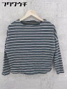 ◇ SENSE OF PLACE by URBAN RESEARCH 長袖 Tシャツ カットソー サイズF ホワイト ネイビー系 メンズ 【中古】