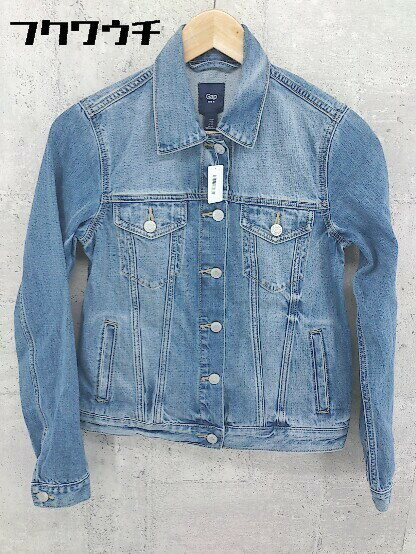 ◇ GAP ギャップ ウォッシュ加工 デニム ジャケット Gジャン サイズXS インディゴ レディース 【中古】のサムネイル