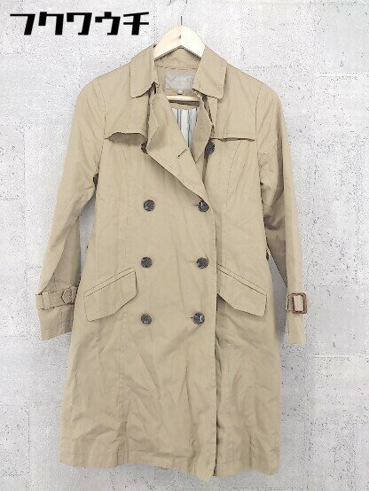 ◇ ◎ A day in the life UNITED ARROWS アデイインザライ ベルト付き 長袖 トレンチコート サイズ36 ベージュ レディース 【中古】