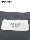 ◇ BEAMS HEART カットソー ワンショルダー タンクトップ アンサンブル グレー カーキ レディース 【中古】