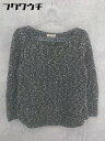 ◇ NOLLEY'S ノーリーズ ウール ニット 長袖 セーター サイズ38 ブラック系 レディース 【中古】(4)