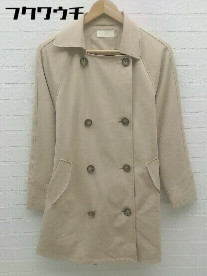◇ w closet ダブルクローゼット 長袖 トレンチコート サイズM ベージュ レディース 【中古】
