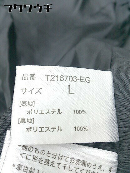 ■ RUBIK ルービック ヘリンボーン柄 長袖 チェスターコート サイズL ブラック ホワイト メンズ 【中古】
