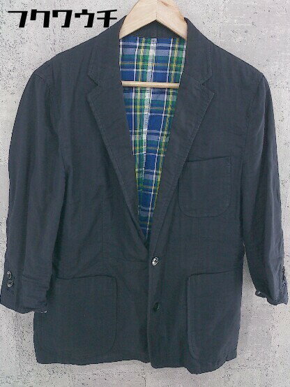 ◇ TAKEO KIKUCHI タケオキクチ シングル 2B 長袖 ジャケット サイズ3 ネイビー メンズ 【中古】