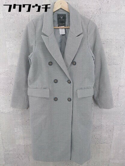■ w closet ダブルクローゼット 長袖 コート サイズF グレー レディース 【中古】
