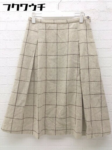 ◇ JOURNAL STANDARD ジャーナルスタンダード チェック ラメ 膝下丈 フレア スカート サイズ40 ベージュ レディース 【中古】 ◇ JOURNAL STANDARD ジャーナルスタンダード チェック ラメ 膝下丈 フレア スカート サイズ40 ベージュ レディース 【中古】