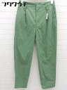 ◇ green label relaxing グリーンレーベルリラクシング UNITED ARROWS パンツ サイズ34 グリーン レディース 【中古】