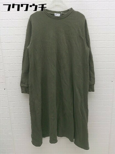 ◇ MERLOT IKYU メルロー イキュウ 長袖 ロング ワンピース カーキ レディース 【中古】 ◇ MERLOT IKYU メルロー イキュウ 長袖 ロング ワンピース カーキ レディース 【中古】