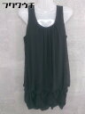 ◇ LOUNGEDRESS ラウンジドレス ノースリーブ ミニ ワンピース ブラック レディース 【中古】