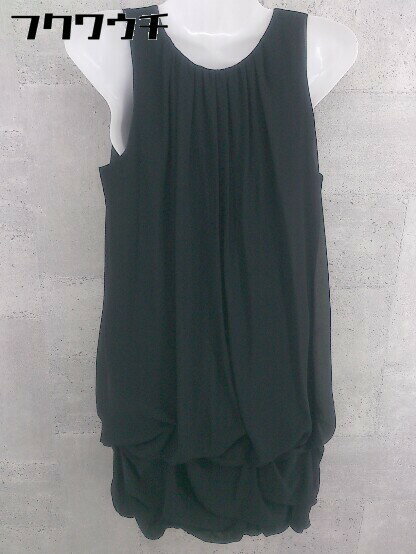 ◇ LOUNGEDRESS ラウンジドレス ノースリーブ ミニ ワンピース ブラック レディース 【中古】